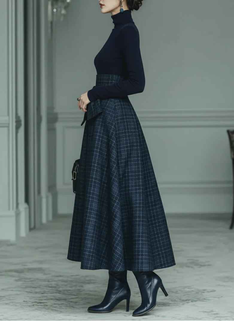 Completo Tailleur Donna a Quadri Cotone - - carreaux coton cross-from-marche-lino-15884933890397 ensemble ensemble tailleur ensemble élégant ensembles pour femmes fashion casual femme haut à col roulé jupe à carreaux look chic mode moderne New-google robe deux pièces style sophistiqué tailleur tenue féminine vêtements polyvalents - Concept Palermo