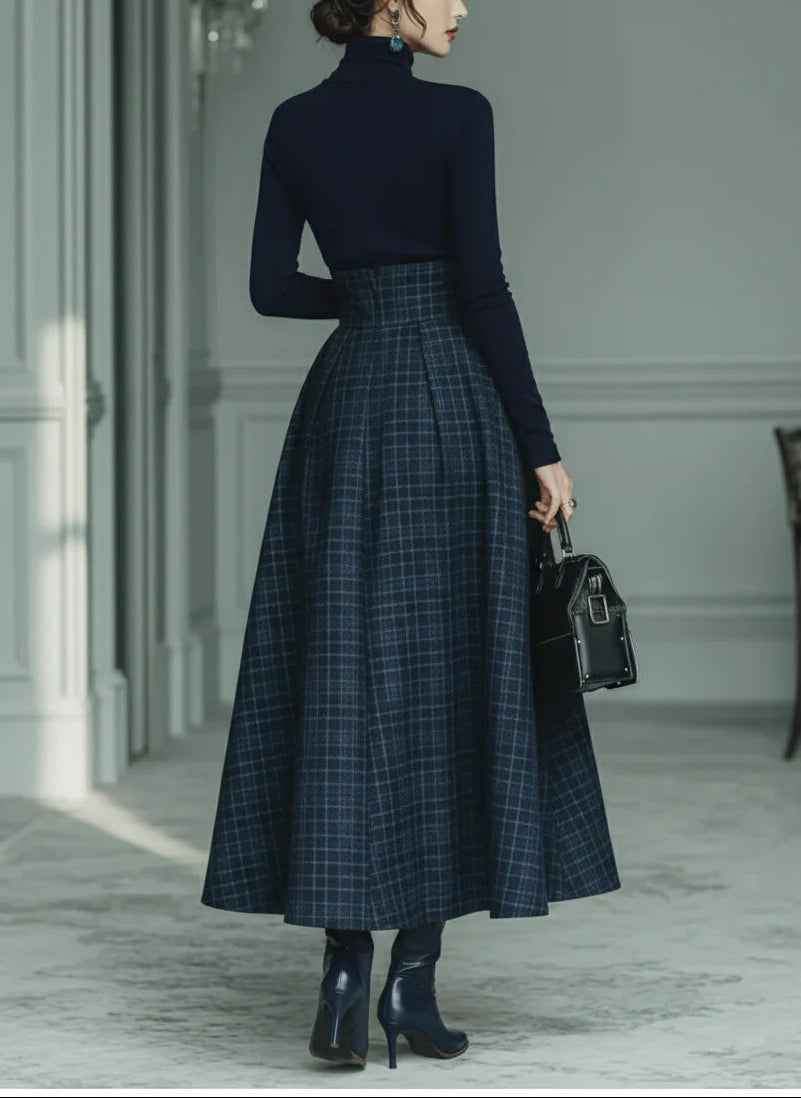 Completo Tailleur Donna a Quadri Cotone - - carreaux coton cross-from-marche-lino-15884933890397 ensemble ensemble tailleur ensemble élégant ensembles pour femmes fashion casual femme haut à col roulé jupe à carreaux look chic mode moderne New-google robe deux pièces style sophistiqué tailleur tenue féminine vêtements polyvalents - Concept Palermo