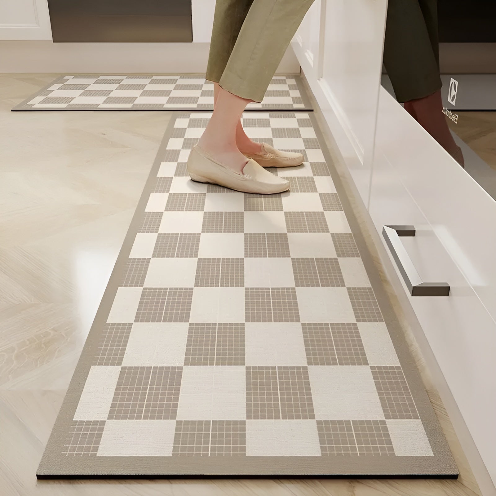 Tappeto Cucina Antiscivolo Grigio Scuro 60x180cm - Lavabile, Ultra Assorbente - Grande assegno - Anti slip mat antiscivolo Bathroom Mats comfy mat cucina elegant mat high quality mat kitchen & dining mat parafango smart mat superassorbente tappeto tappeto parafango - Concept Palermo