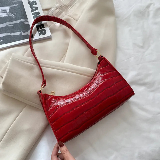 INGE - Borsa a tracolla in pelle stile retrò da donna - Rosso - Bags borsa donna handbags inge pelle retr Shoulder Bags stile tracolla Women's handbags - Concept Palermo