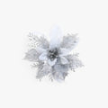 Flores artificiales doradas para decoraciones navideñas
