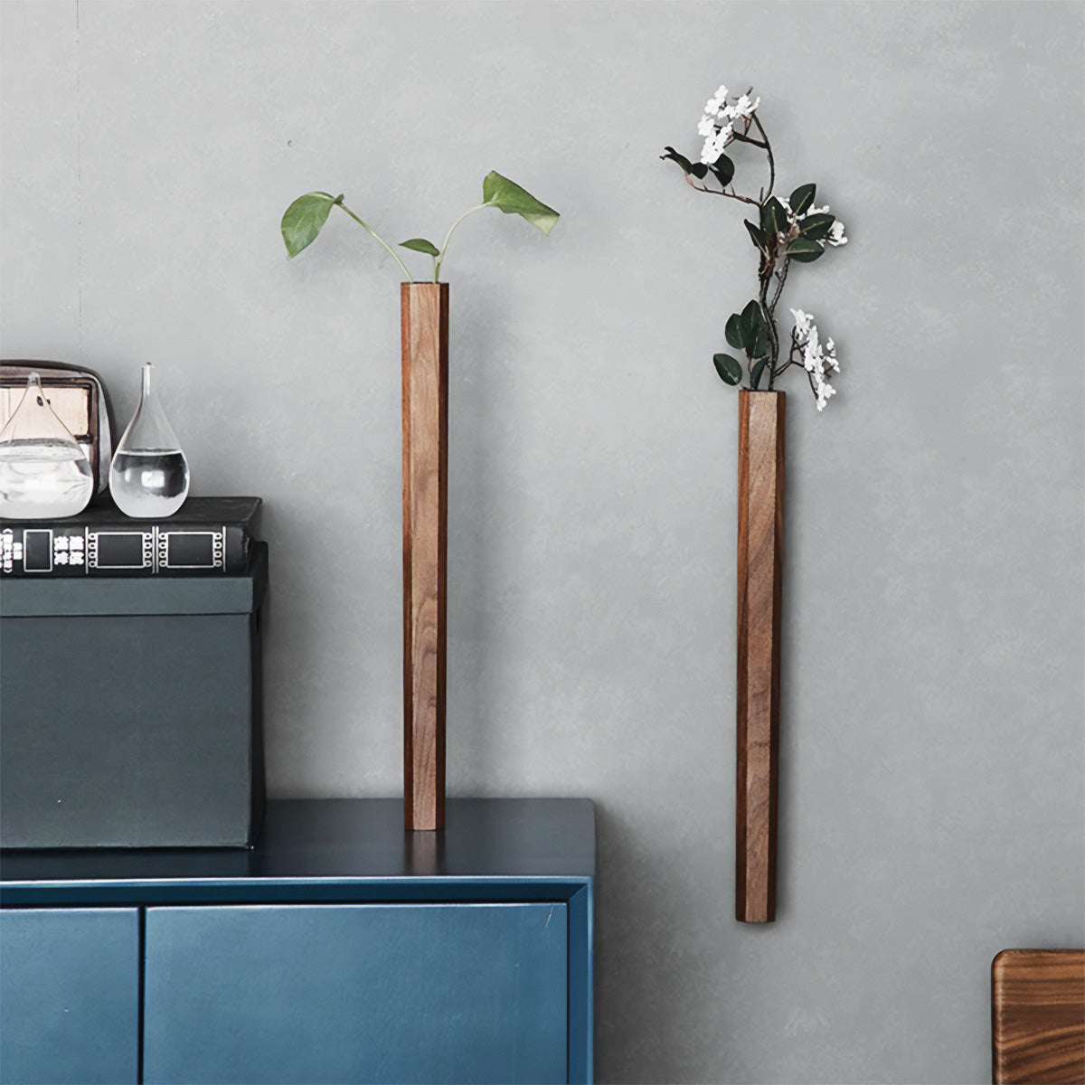 Vasi a Flute Verticali per Fiori da Parete Stile di Decorazione con Piante - - Decor decorazione fiori flute home & garden parete piante stile Vases vasi Wall decoration - Concept Palermo