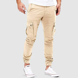 Slim fit cargobroek voor mannen - trendy en praktisch katoen