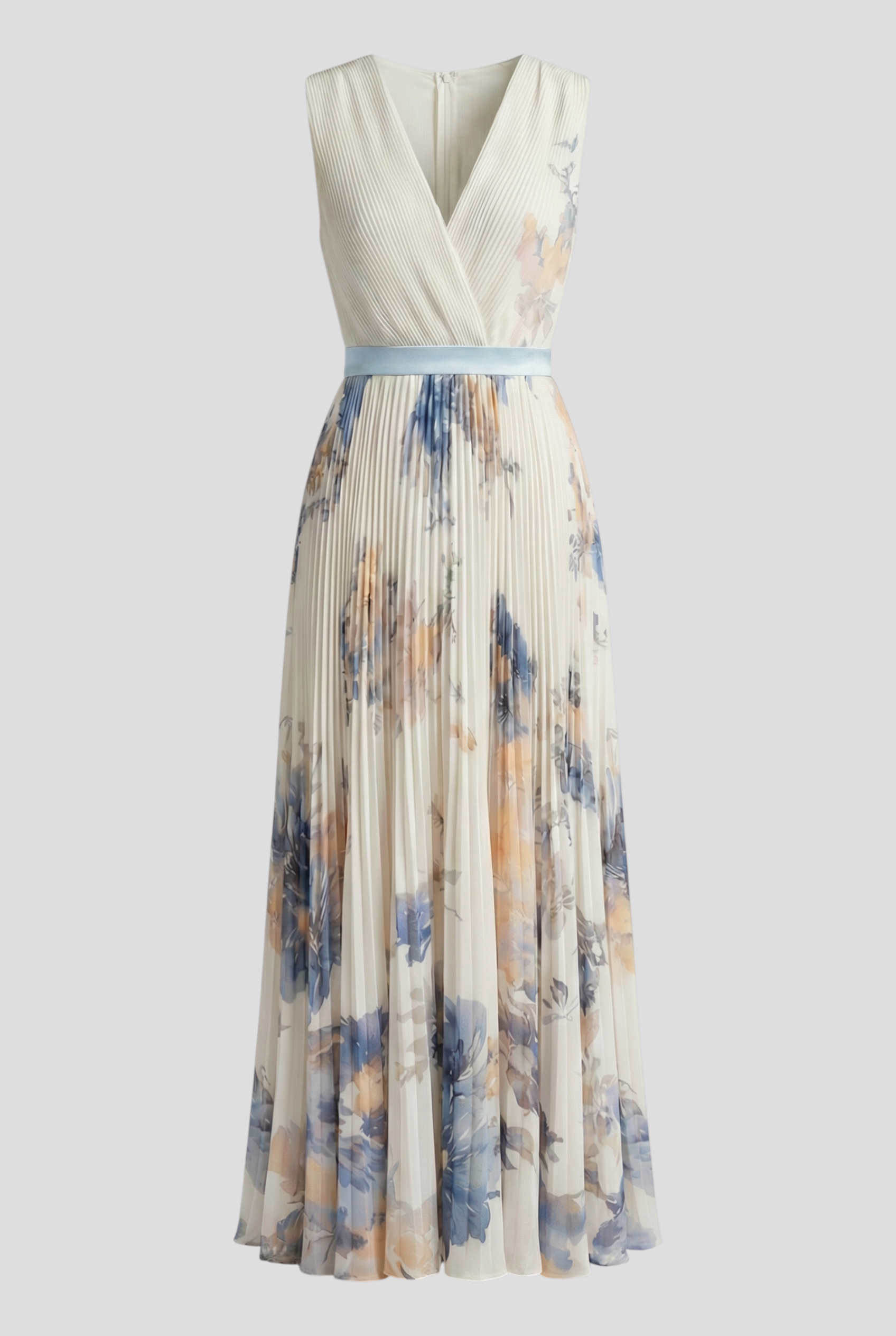 Vestito vintage Luciana Damer con pieghe e motivo acquerello Donna - - Abendkleid(Evening dress) acquerello damer donna dresses Dresses & Jumpsuits Holiday Season luciana Midi Dresses motivo pieghe Spring/Summer vestito Women - Concept Palermo