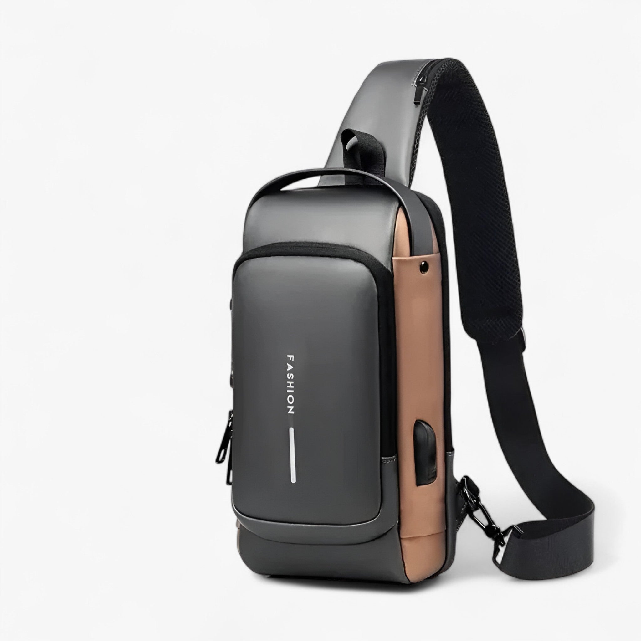 Borsa multifunzione a tracolla - Nero Grigio - Bags borsa borsa multifunzione Crossbody Bags multifunzione Shoulder & Crossbody Bags tracolla - Concept Palermo