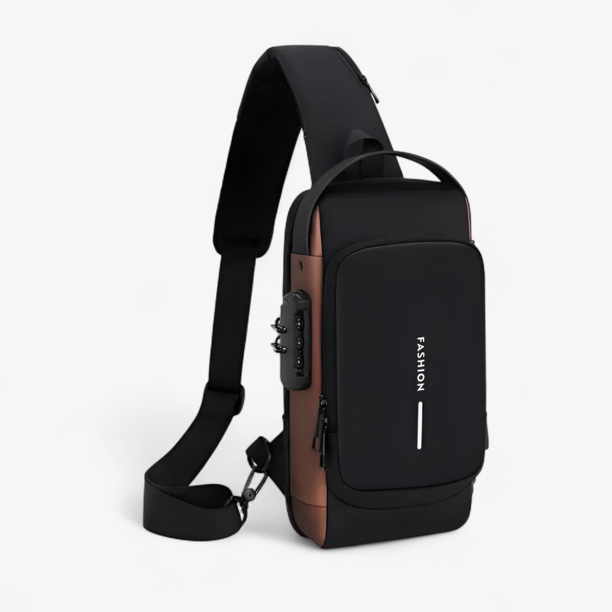 Borsa multifunzione a tracolla - Nero Marrone - Bags borsa borsa multifunzione Crossbody Bags multifunzione Shoulder & Crossbody Bags tracolla - Concept Palermo