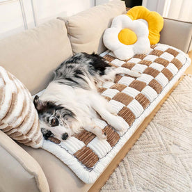 Plaid in Ciniglia Morbido e Protettivo per Divano - Marrone bianco 70cm X 150cm - carpet ciniglia divano home & garden huis&tuin Linen plaid plaid ciniglia protettivo Unisex - Concept Palermo