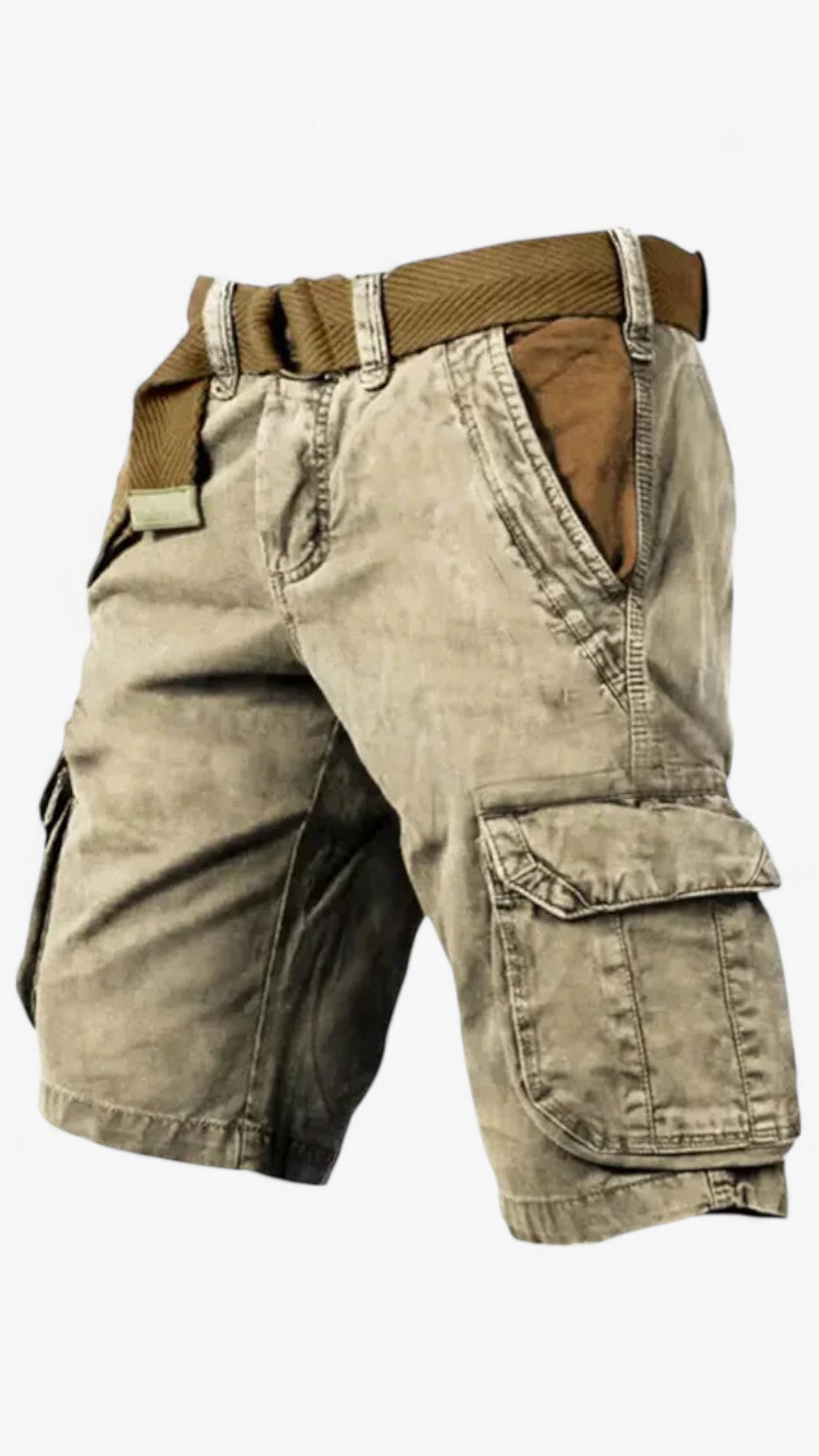 Pantaloncini da uomo Cotone - Beige - cotone pantaloncini pantaloncini uomo shorts shorts for men uomo - Concept Palermo