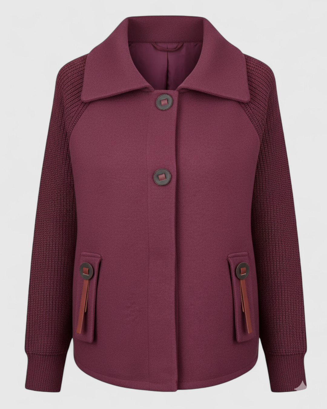 Giacca Invernale Donna Casual con Collo Alto - Fucsia - abbigliamento esterno da donna casual collo donna giacca giacca autunno inverno giacca casual giacca collo alto giacca comoda giacca con tasche giacca donna giacca elegante giacca invernale invernale - Concept Palermo