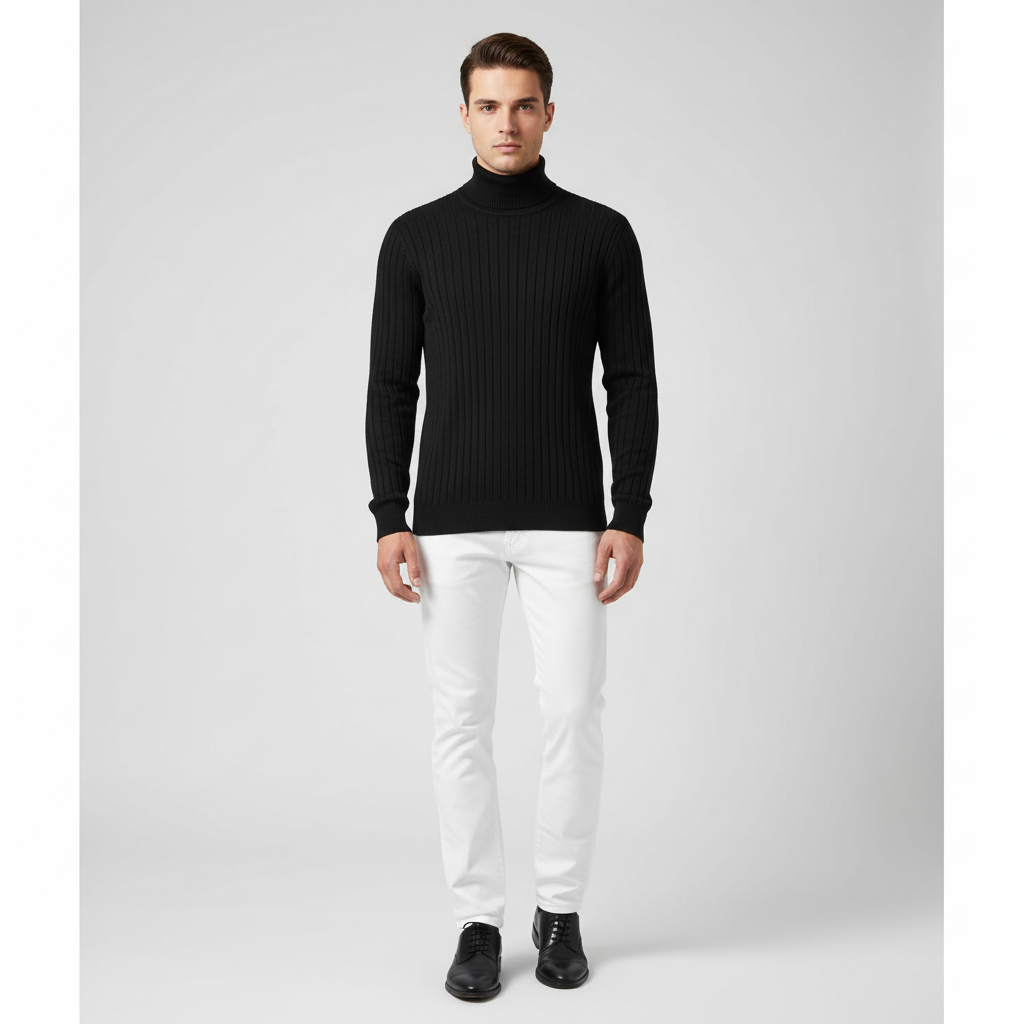 Maglione a Collo Alto da Uomo - - Clothes clothes men Clothing collo maglione maglione collo men's top clothes Sweater sweater men sweaters uomo - Concept Palermo