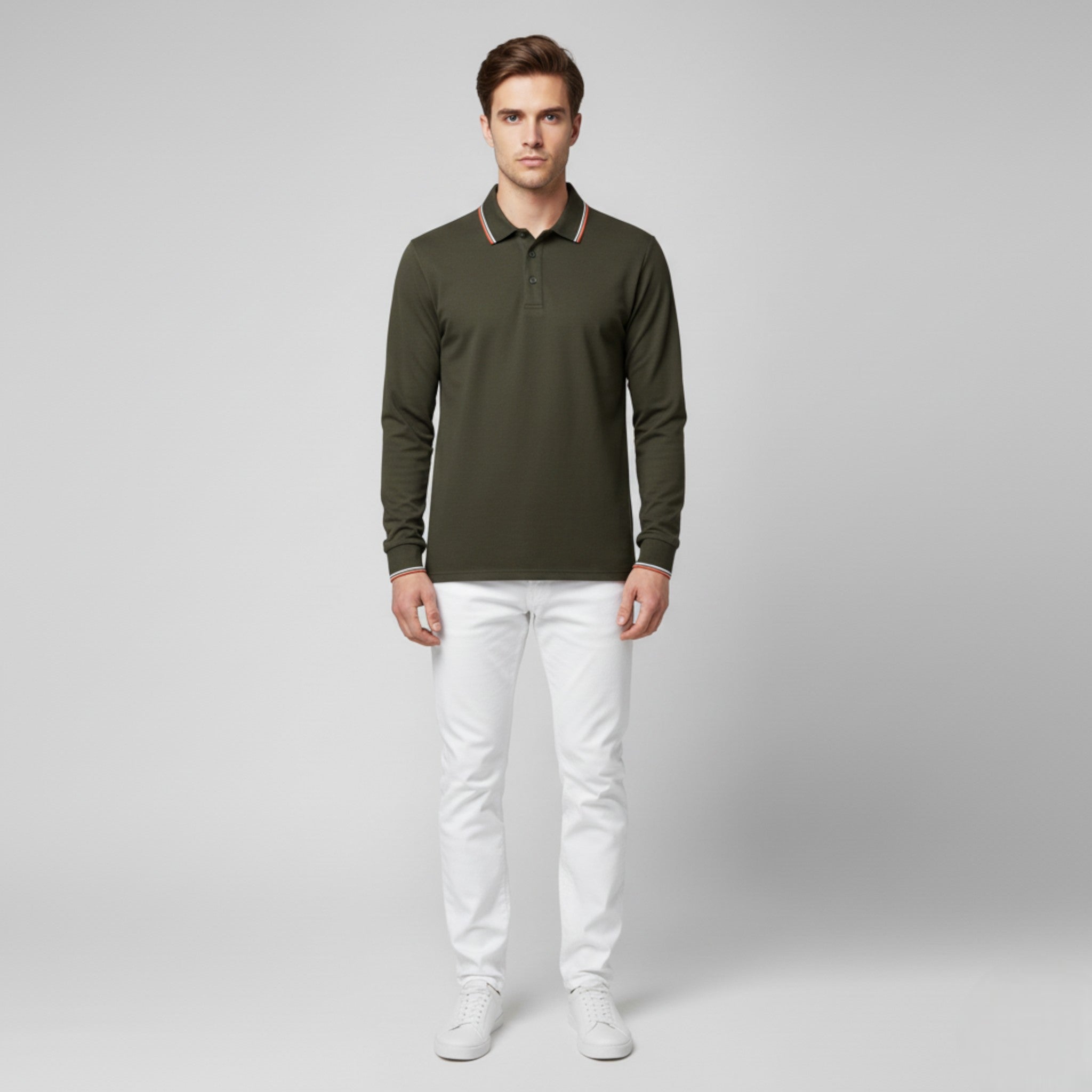 Polo da Uomo con Colletto Cotone - - Clothes clothes men Clothing colletto cotone men's top clothes polo polo uomo Sweater sweater men sweaters uomo - Concept Palermo
