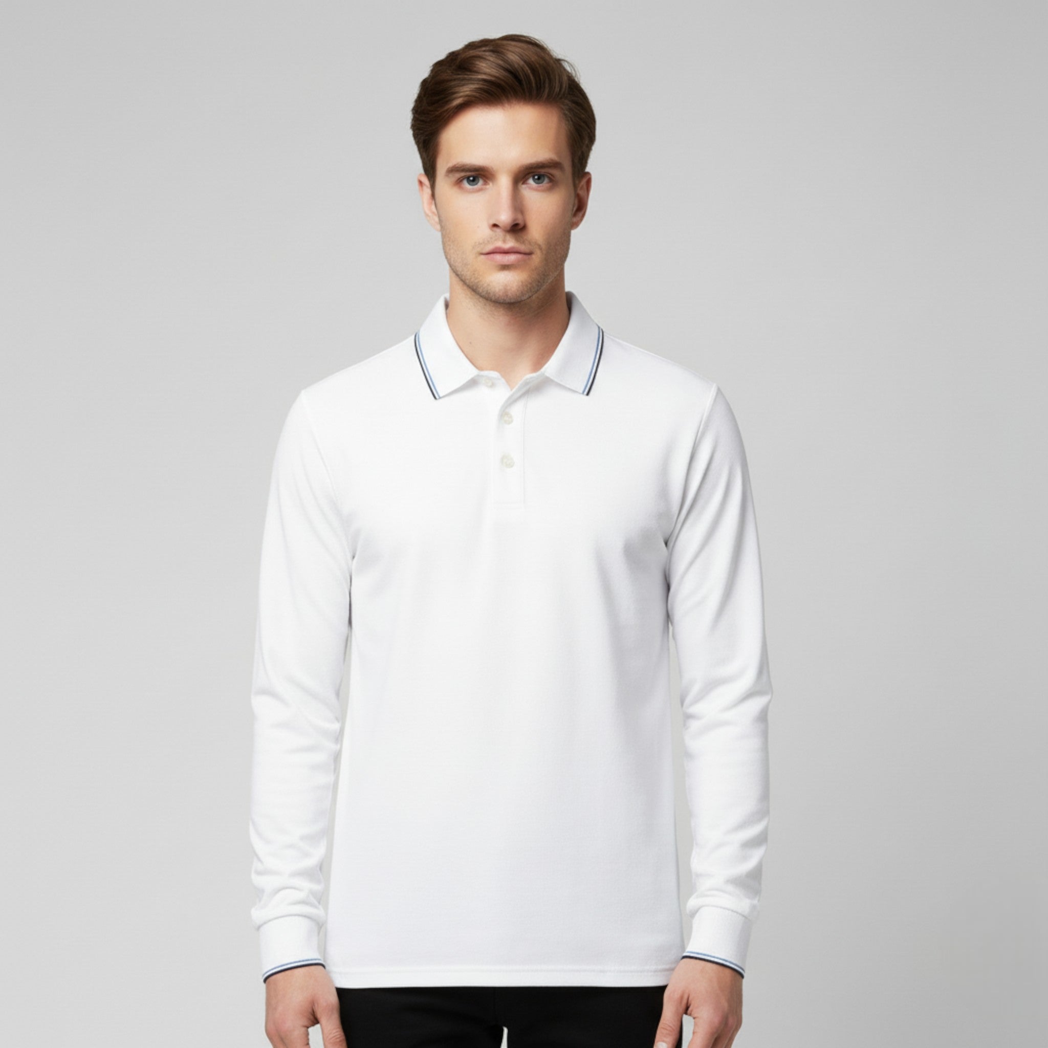 Polo da Uomo con Colletto Cotone - - Clothes clothes men Clothing colletto cotone men's top clothes polo polo uomo Sweater sweater men sweaters uomo - Concept Palermo