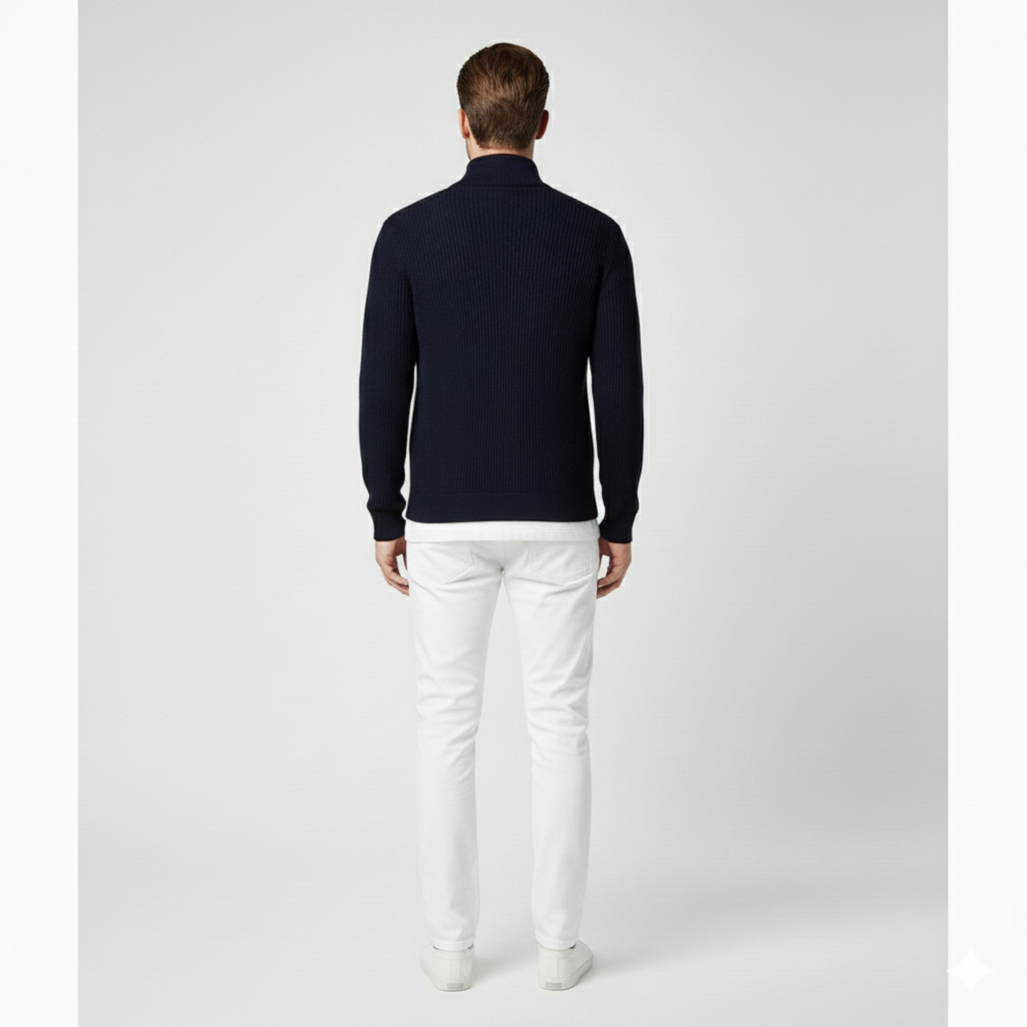 Maglione da Uomo con Mezza Zip Cotone - - Clothes clothes men Clothing cotone maglione maglione uomo men's top clothes mezza Sweater sweater men sweaters uomo - Concept Palermo