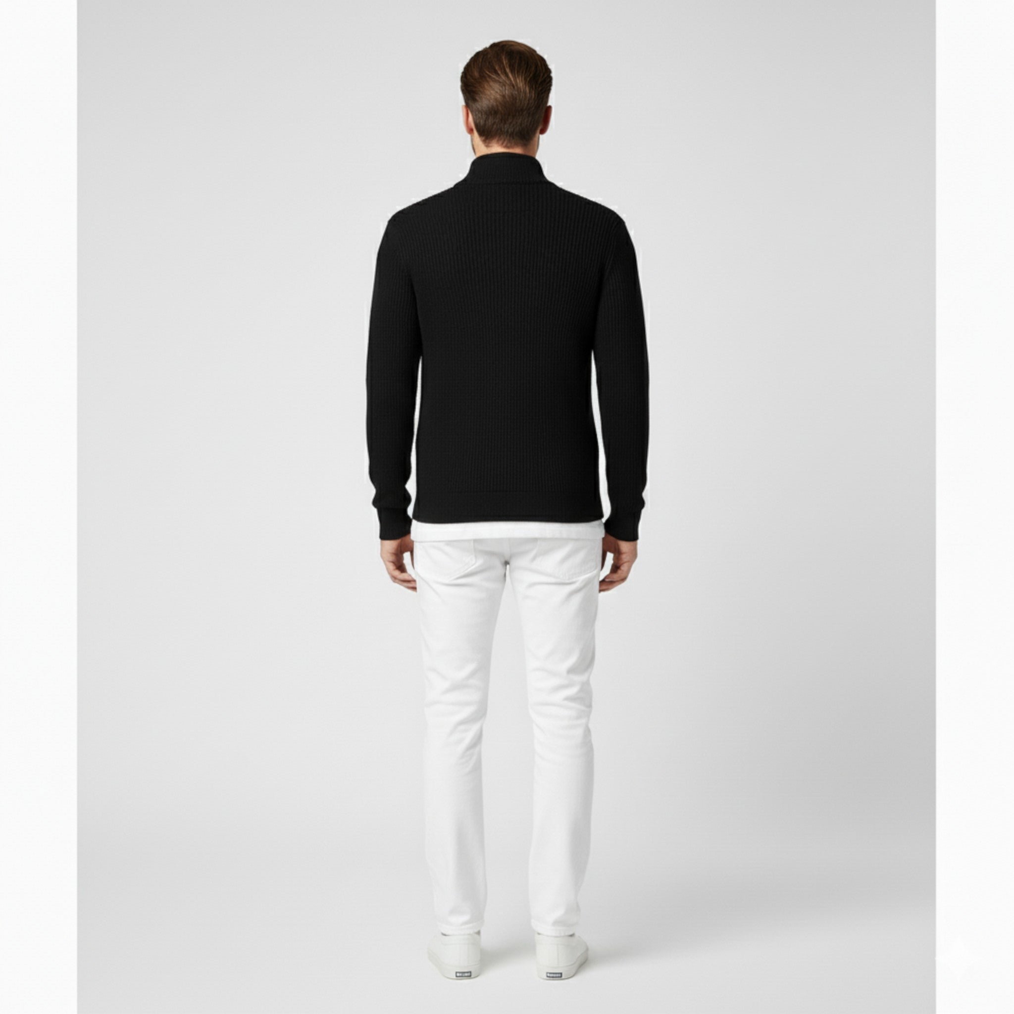 Maglione da Uomo con Mezza Zip Cotone - - Clothes clothes men Clothing cotone maglione maglione uomo men's top clothes mezza Sweater sweater men sweaters uomo - Concept Palermo
