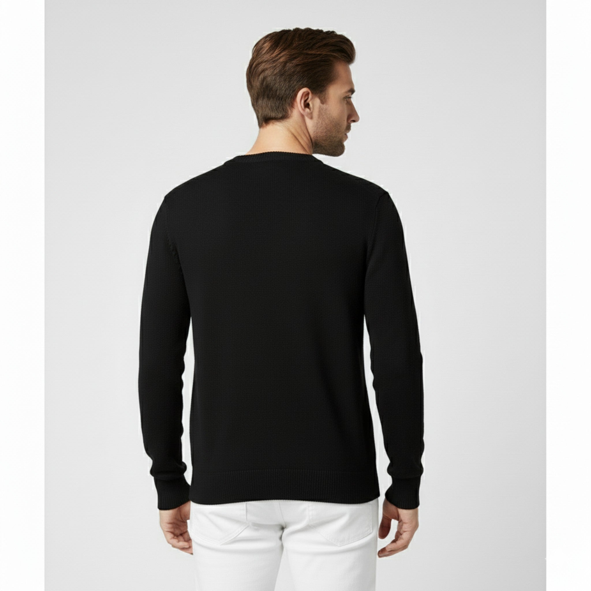 Maglione da Uomo con Scollo a V Cotone - - cotone maglione maglione uomo scollo Sweater uomo - Concept Palermo