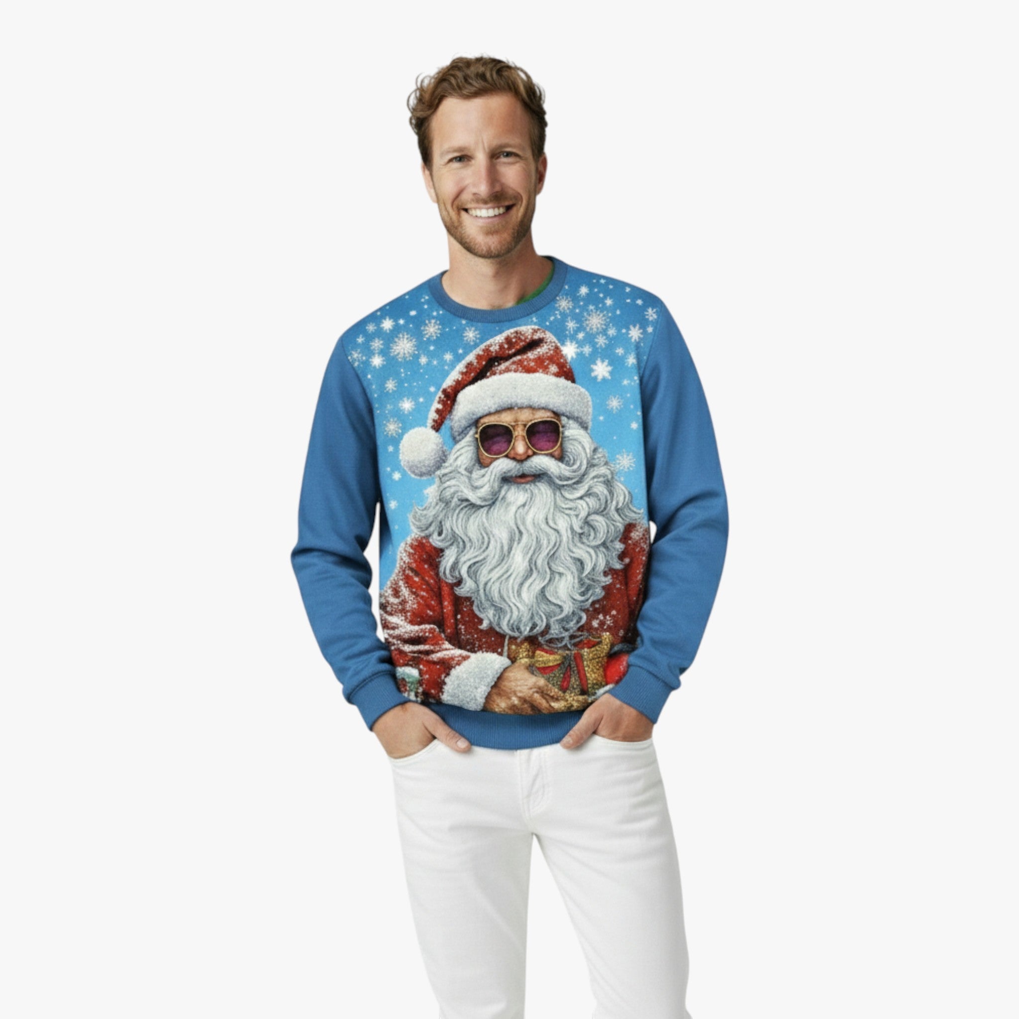 Maglione Natalizio Confortevole da Uomo con Motivo Musicale Festivo per un'Atmosfera Accogliente - - 3D-geprinte trui accogliente atmosfera casual kerstmode confortevole feestdagen trui festivo kerstsweater heren lange mouwen shirt maglione maglione natalizio motivo musicale muziekpatroon trui ronde hals sweater winter kleding heren - Concept Palermo