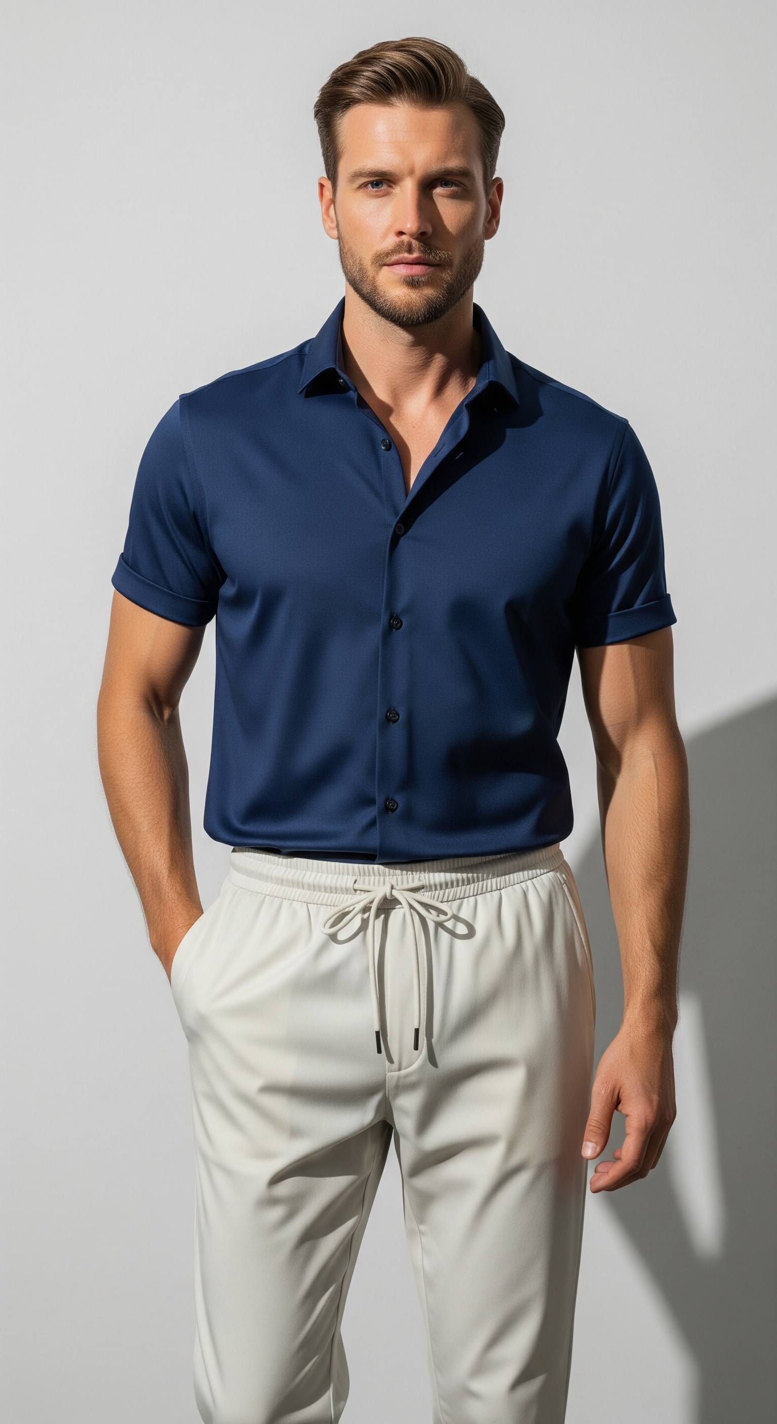 Set Estivo Uomo Completo T-shirt e Pantaloncini Casual Sportivo - - abbigliamento casual uomo abbigliamento estivo elegante camicia leggera uomo estivo estivo uomini indumenti in poliestere moda maschile outfit moderno outfit sets pantaloni lunghi uomo set abbigliamento uomo set estivo uomini uomini vestibilità ampia - Concept Palermo