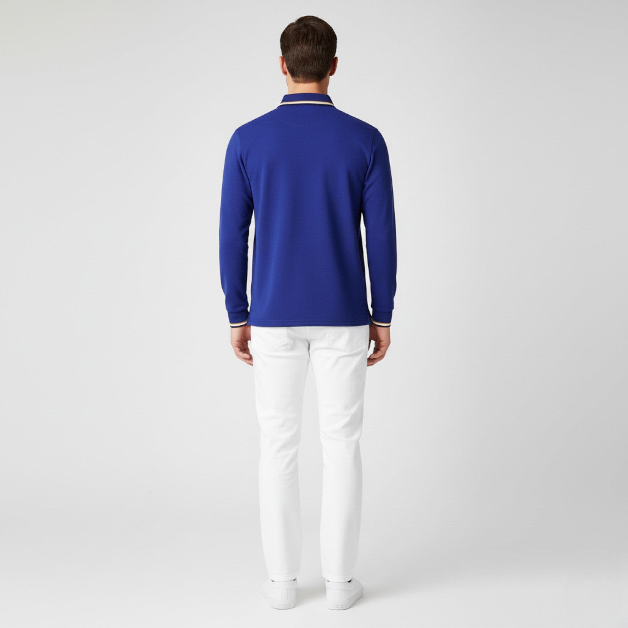 Maglietta Polo da Uomo a Maniche Lunghe - - lunghe maglietta maglietta polo maniche men's sweater polo uomo - Concept Palermo