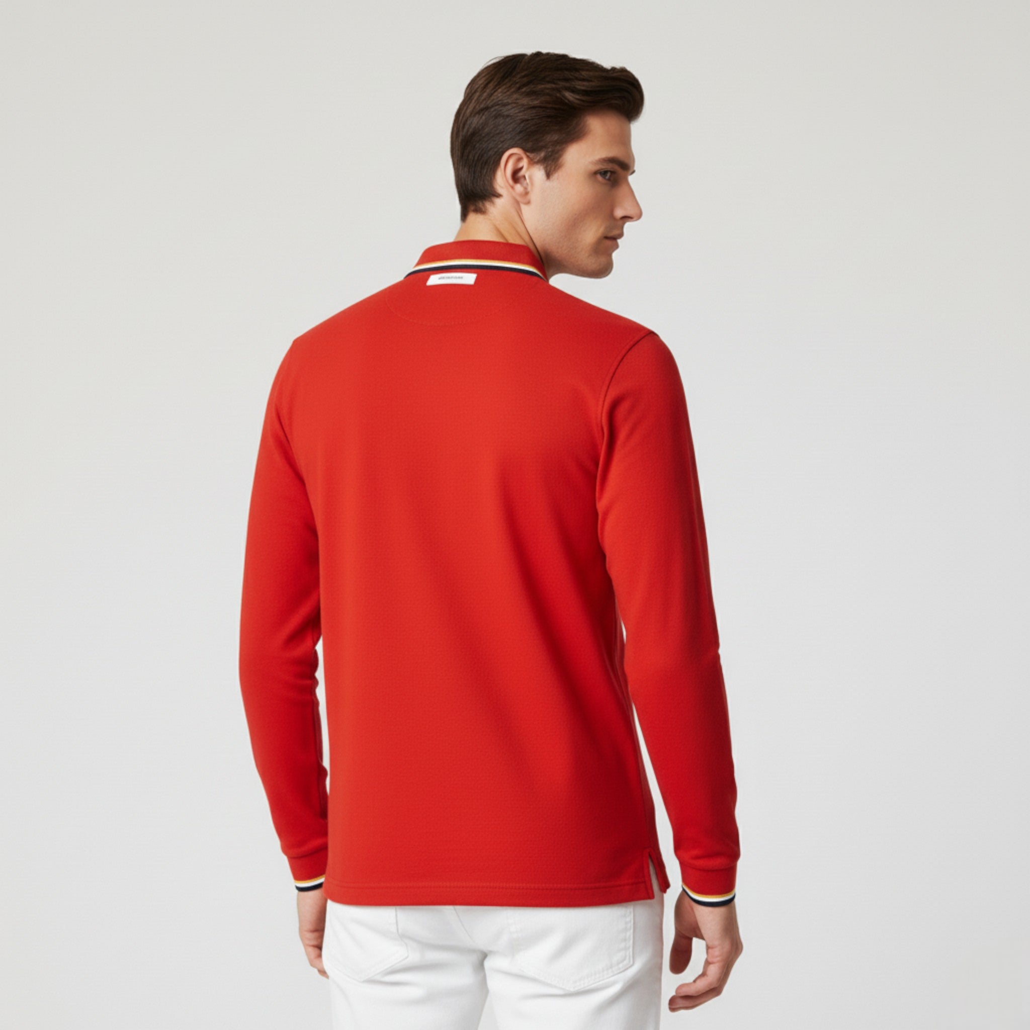 Maglietta Polo da Uomo a Maniche Lunghe - - lunghe maglietta maglietta polo maniche men's sweater polo uomo - Concept Palermo