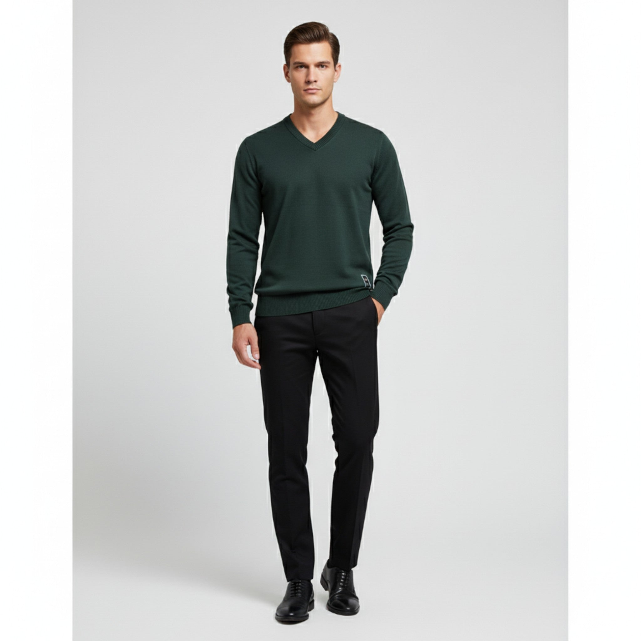 Maglione da Uomo con Scollo a V Cotone - - cotone maglione maglione uomo scollo Sweater uomo - Concept Palermo