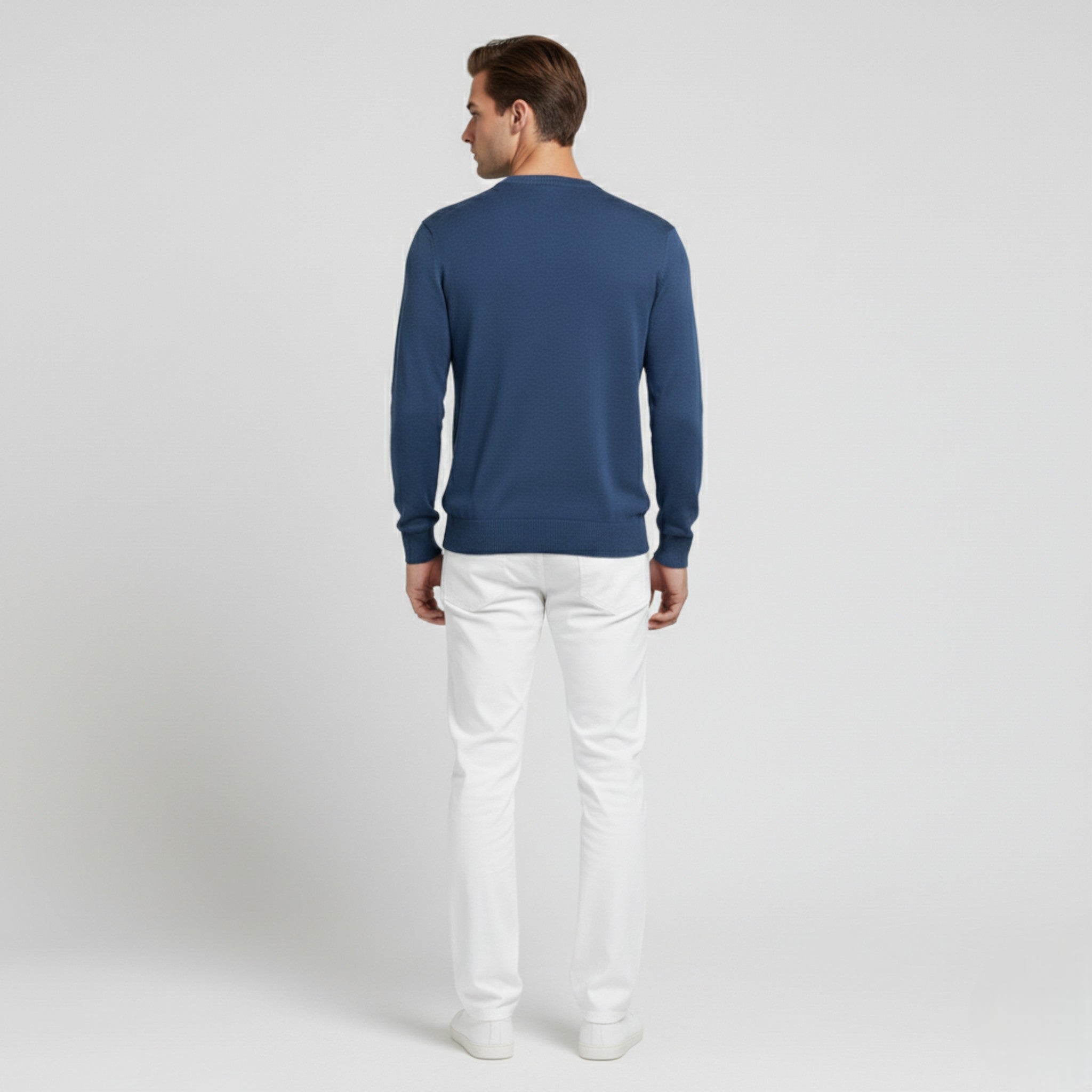 Maglione da Uomo con Scollo a V Cotone - - cotone maglione maglione uomo scollo Sweater uomo - Concept Palermo