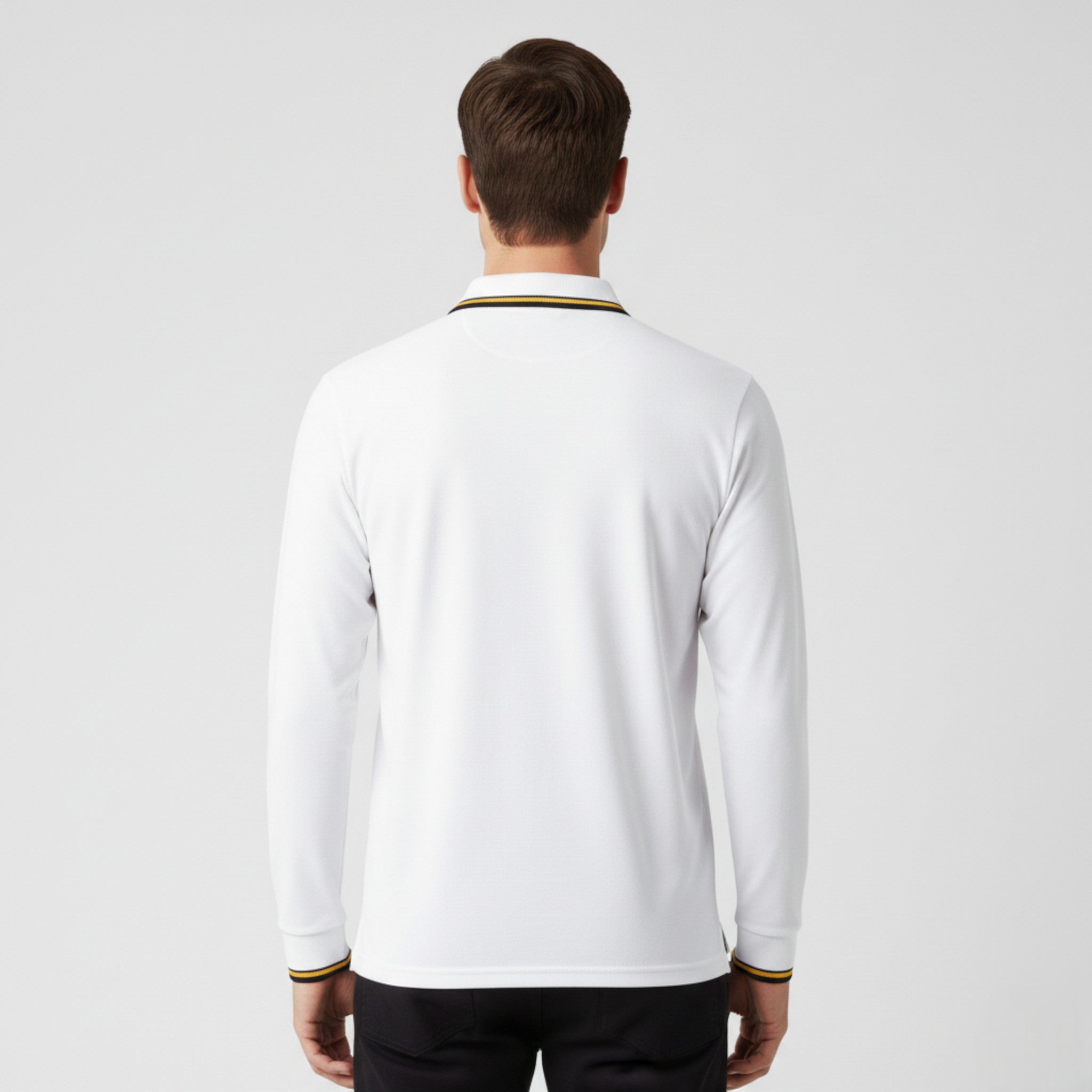 Maglietta Polo da Uomo a Maniche Lunghe - - lunghe maglietta maglietta polo maniche men's sweater polo uomo - Concept Palermo