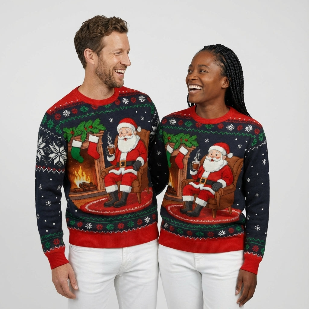 Pullover Natalizio per Uomini - per le Feste Donna - - cadeau damesmode donna feestdagen feste herenmode kersttrui lelijke trui natalizio O-hals trui outdoor festival pullover pullover natalizio sfeer uomini vrolijke kersttrui - Concept Palermo