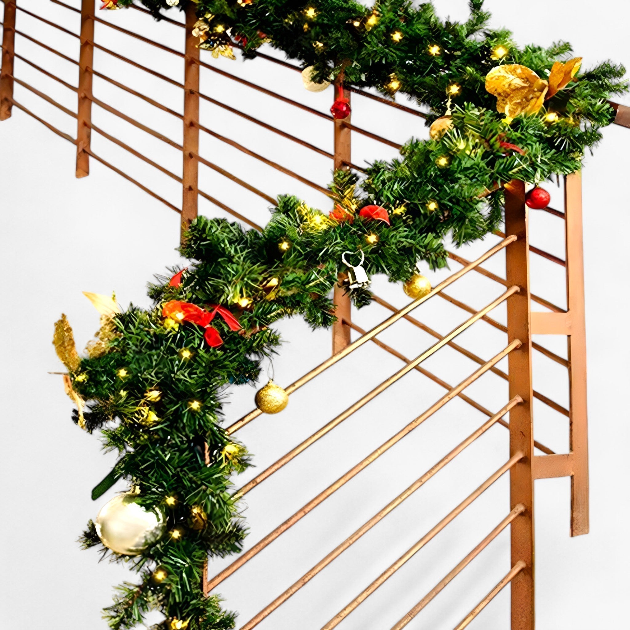 Ghirlanda Natalizia Lunga per Porta 2,7M - - abete artificiale decorazione Natale decorazione pasquale decorazione per interni decorazione porta decorazioni festive decorazioni stagionali ghirlanda ghirlanda elegante ghirlanda natalizia lunga natalizia ornamenti natalizi paese delle meraviglie porta - Concept Palermo