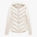 Chaqueta de invierno para mujer con capucha acolchada