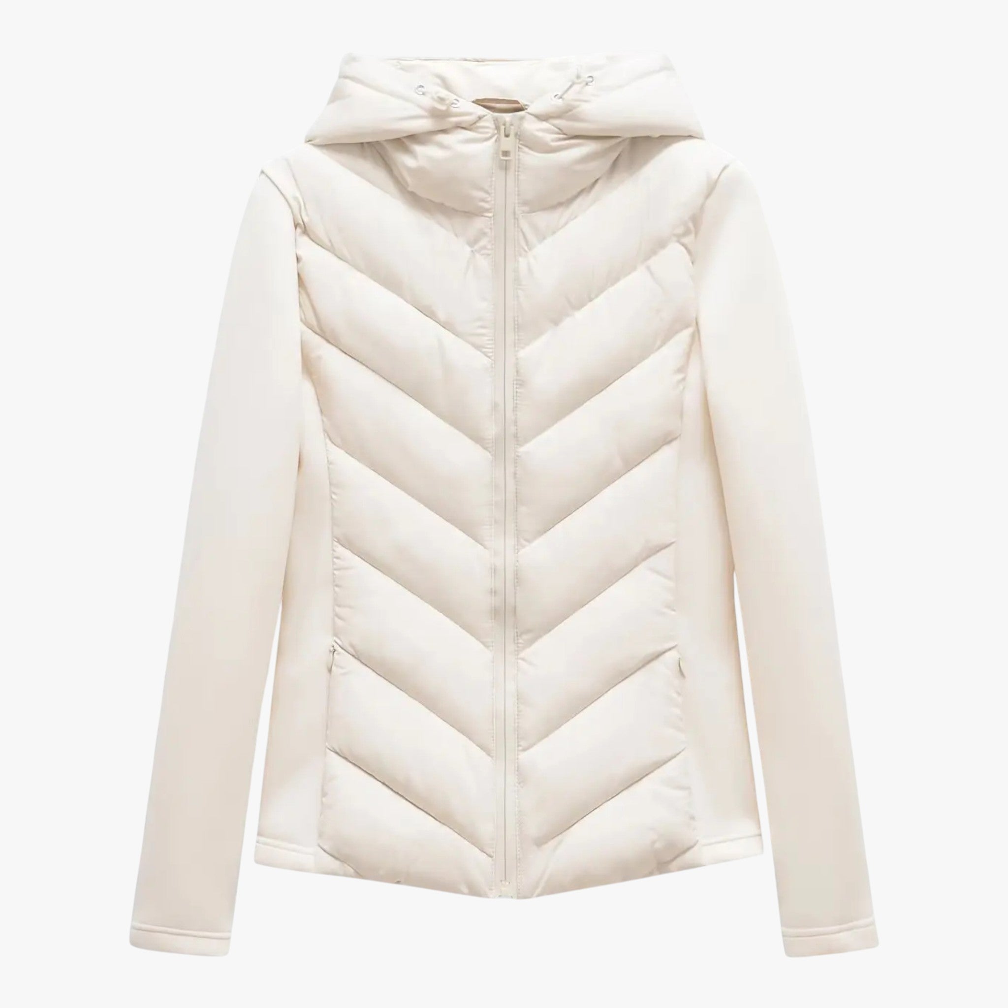Giacca Invernale Donna con Cappuccio Trapuntata - Bianco XS - attività all'aperto autunno calda cappotto cappuccio comfort design elegante giacca donna inverno leggera stile taglie disponibili tessuto di alta qualità victoriana - Concept Palermo