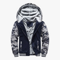 Chaqueta de invierno para hombre con capucha y forro polar