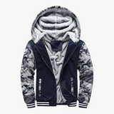 Heren winterjas met capuchon en fleece