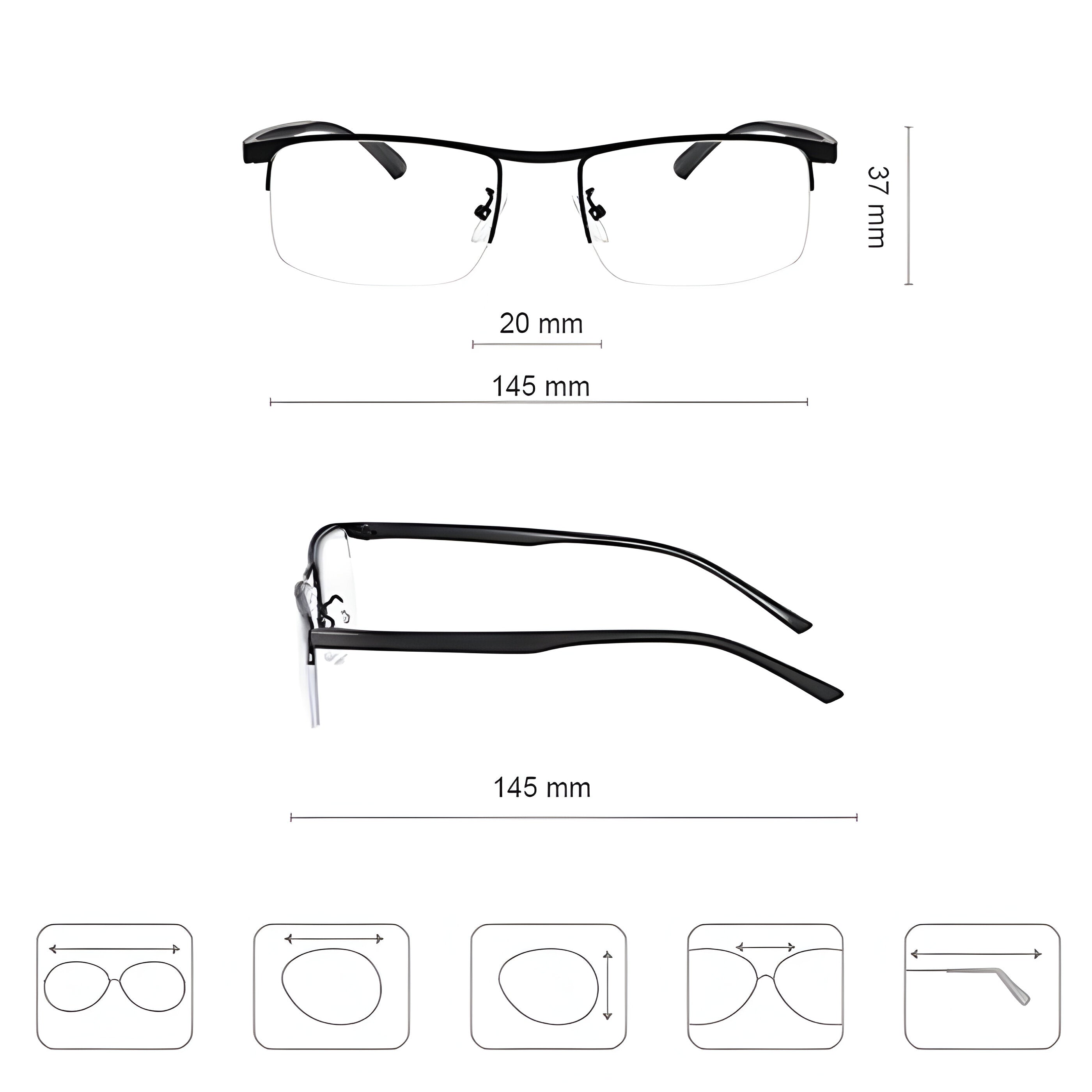 Occhiali da Lettura Intelligenti™ Uomo - - glasses intelligenti lettura lumi | occhiali da lettura intelligenti™ - € occhiali occhiali lettura reading glasses unisex uomo - Concept Palermo