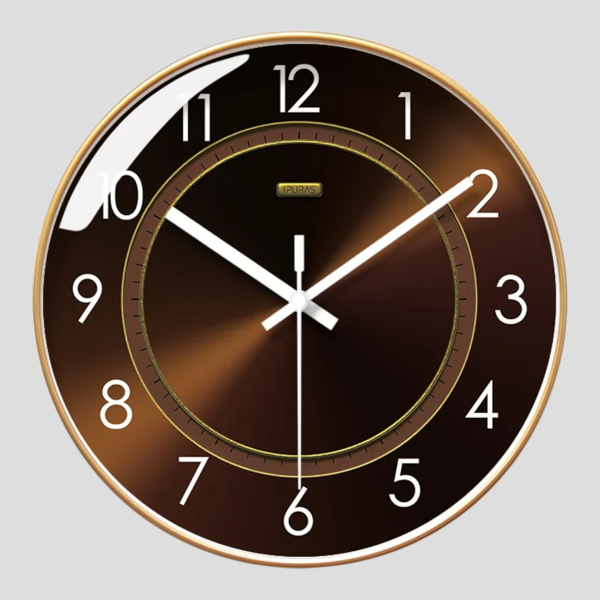 Wanduhr Design aus Glas Wohnzimmer Accessoire
