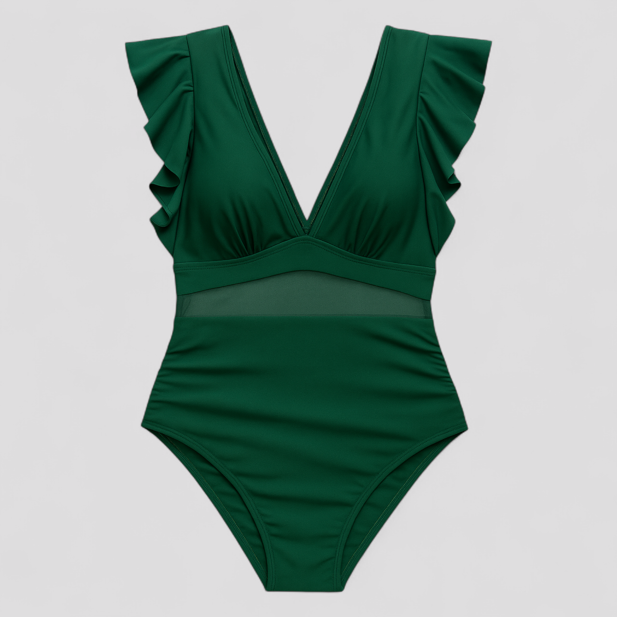 Costume Intero Sexy da Bagno Donna - Verde - bagno bikini con dettagli in rete costume costume da bagno comodo costume da bagno donna costume da bagno lusinghiero costume da bagno moderno costume da bagno nero costume da bagno patchwork costume da bagno sexy costume intero costume intero con rete donna intero moda mare estate sexy swimwear - Concept Palermo