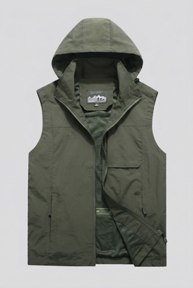 Gilet da pesca traspirante con tasche multiple Uomo - Verde - fishing vest gilet gilet pesca hiking vest Linen Men men's top clothes multiple pesca Solid tasche traspirante uomo vests - Concept Palermo