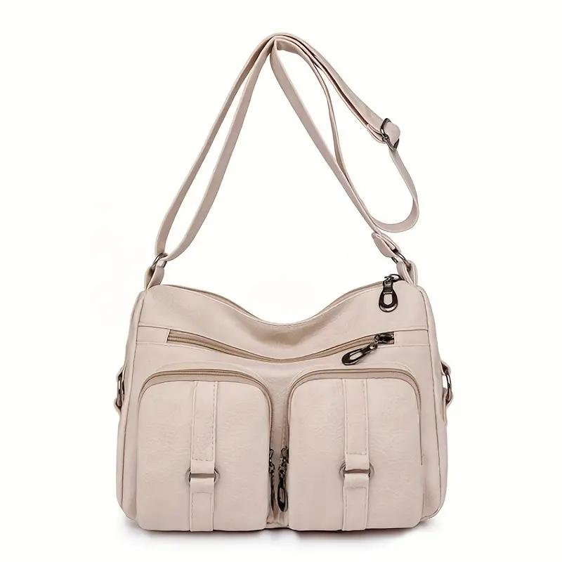 Borsa Cargo a tracolla in tela nera, versatile per ogni outfit - Bianco crema - bags borsa borsa cargo cargo feed-agegroup-adult feed-cond-new feed-gender-female feed-gpc-166 feed-sizetype-regular nera ogni outfit tela women bags - Concept Palermo