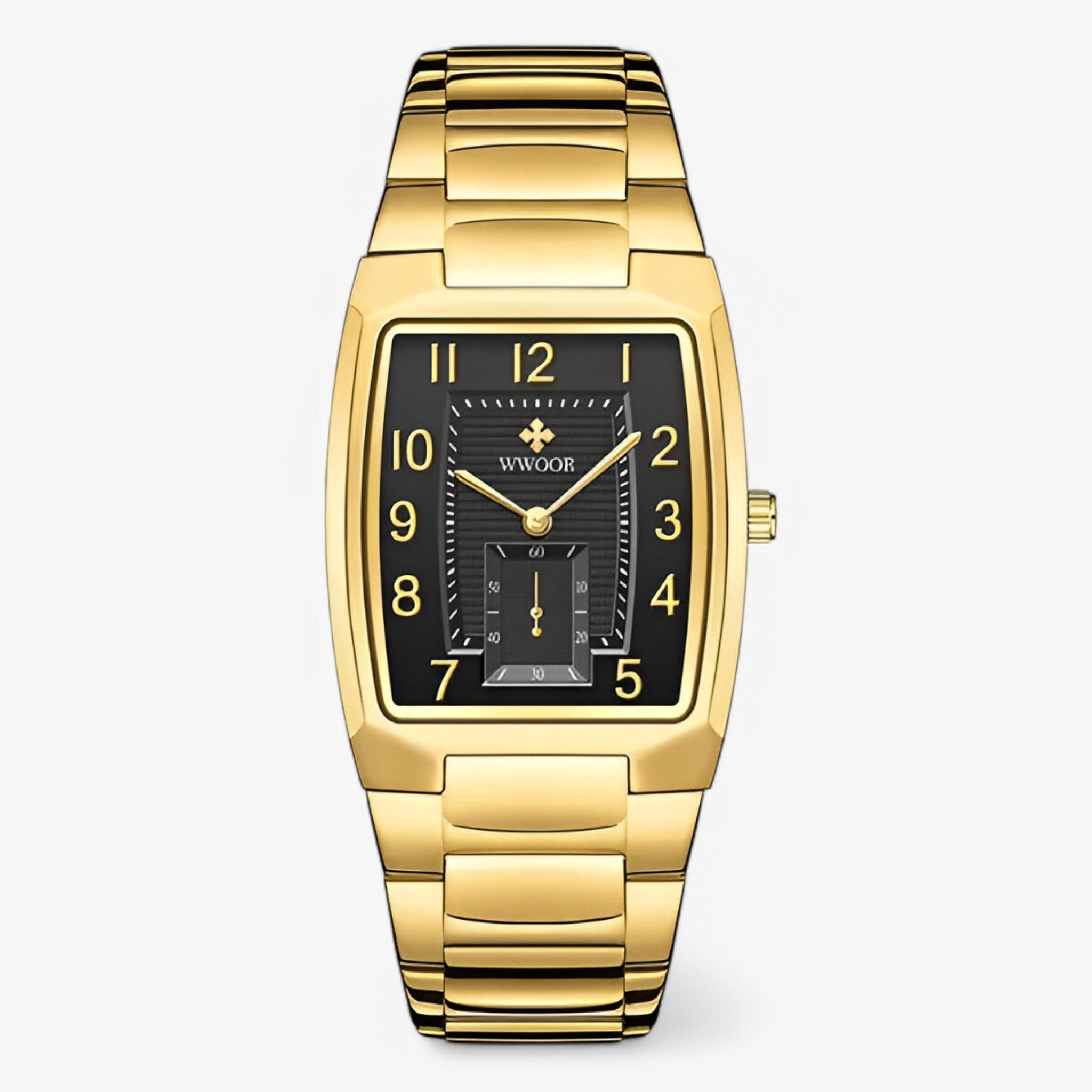 Orologio Business di Lusso con Quadrante Quadrato Uomo - oro nero - accessoires business horloges orologio orologio business quadrante quadrato uomo watches - Concept Palermo