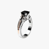 Zilveren ring 925 met natuurlijke diamant van 1 karaat