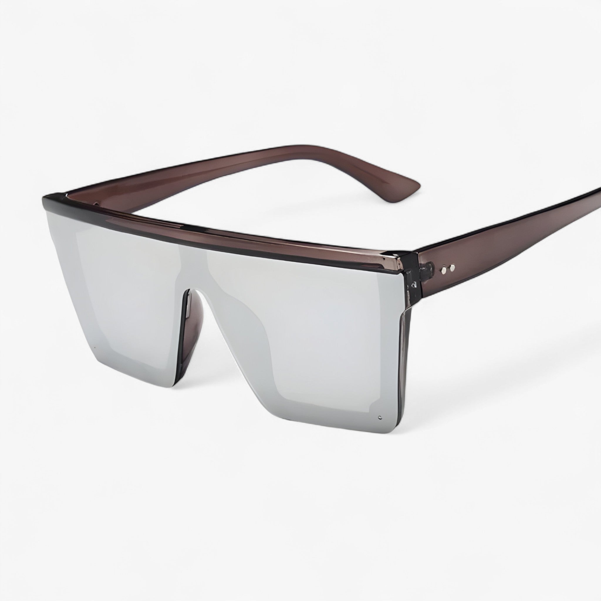 Occhiali da sole oversize retrò neri - NeroArgento - accessoires neri occhiali occhiali sole oversize retr sole sunglasses zonnebrillen - Concept Palermo