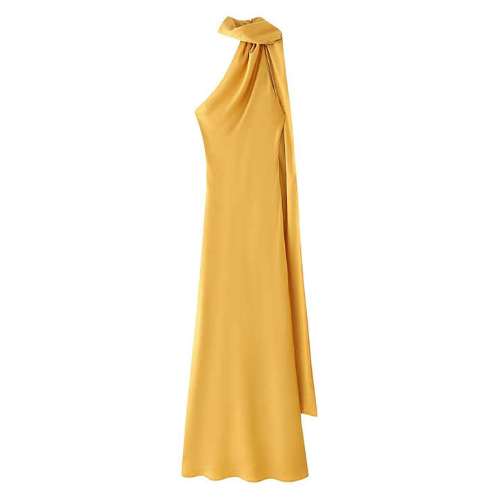 Abito da Sera Sofisticato con Schiena Scoperta e Strascico Fluido - - abito abito sera DRESS Dresses fluido robes schiena scoperta sera sofisticato - Concept Palermo