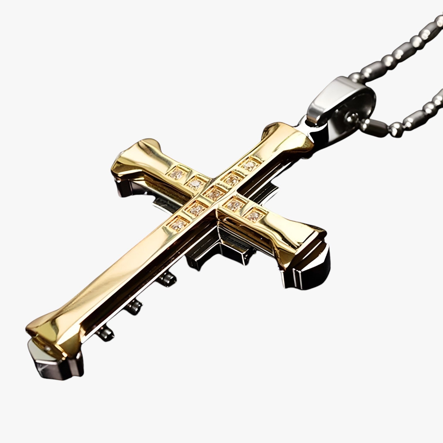 Collana a croce in cristallo splendente – Stile e significato Lana - - collana collana croce cristallo croce jewelry lana mens accessory Necklace necklace for men NECKLACES significato splendente - Concept Palermo