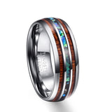Hawaïaanse koa houten ring