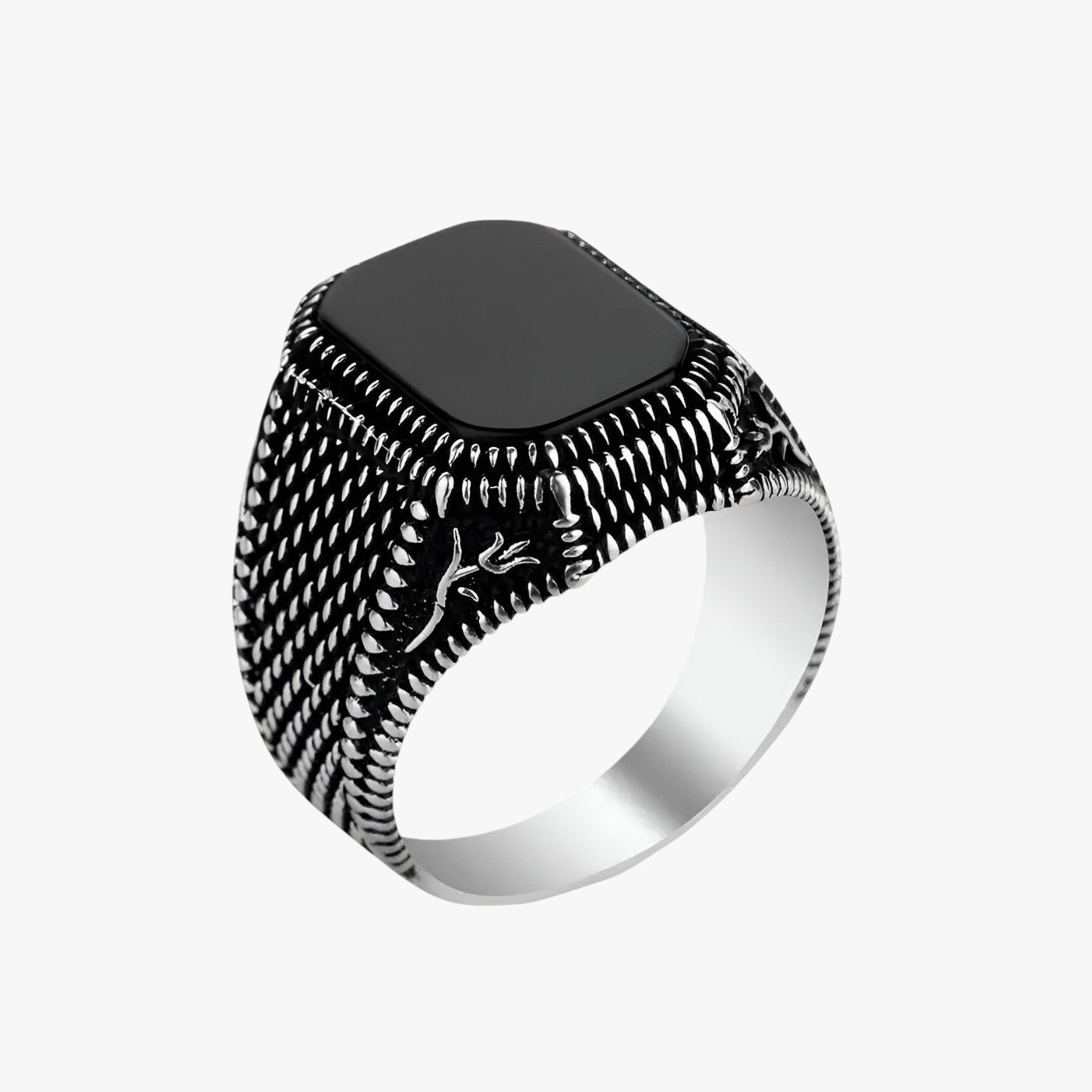 Anello in zirconia fatto a mano con unico motivo floreale Uomo - - anello anello zirconia fatto floreale jewelry mano mens accessory mens ring motivo Rings uomo - Concept Palermo