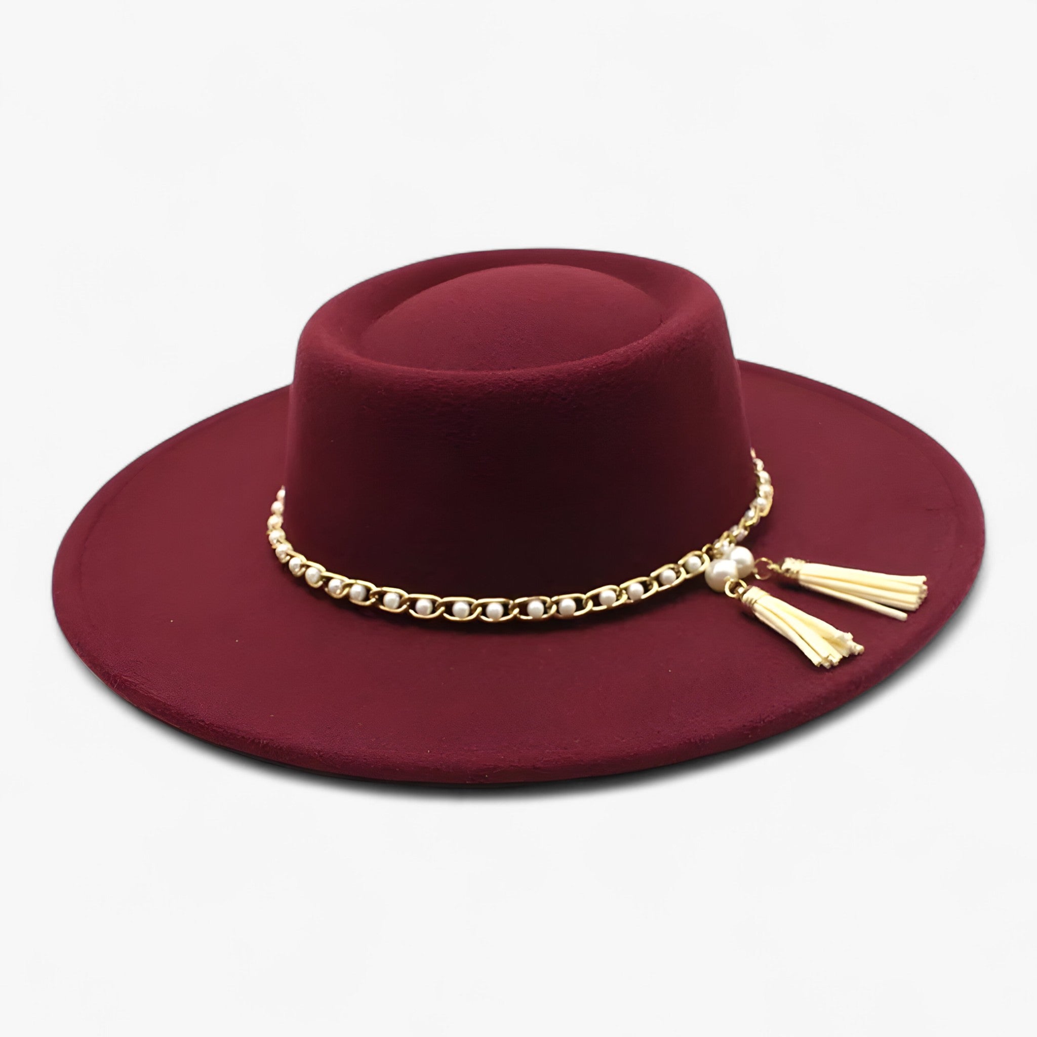 Cappello Fedora in Lana con Perle - 03 - cappello cappello fedora fedora jannela | cappello fedora in lana con perle - €25 lana perle - Concept Palermo