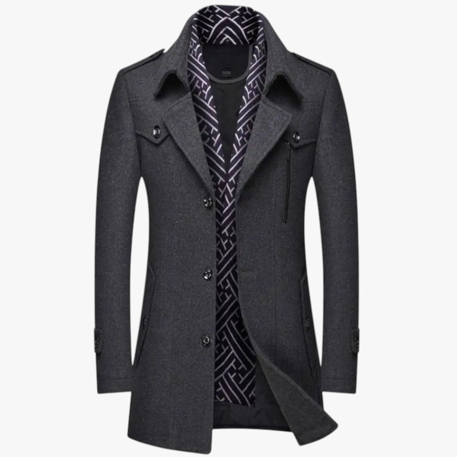 Eleganza e calore - Cappotto lungo in lana per l'inverno Uomo - - calore cappotto coat men coats eleganza eleganza calore inverno Jackets & Coats lana men's coats & jackets uomo - Concept Palermo