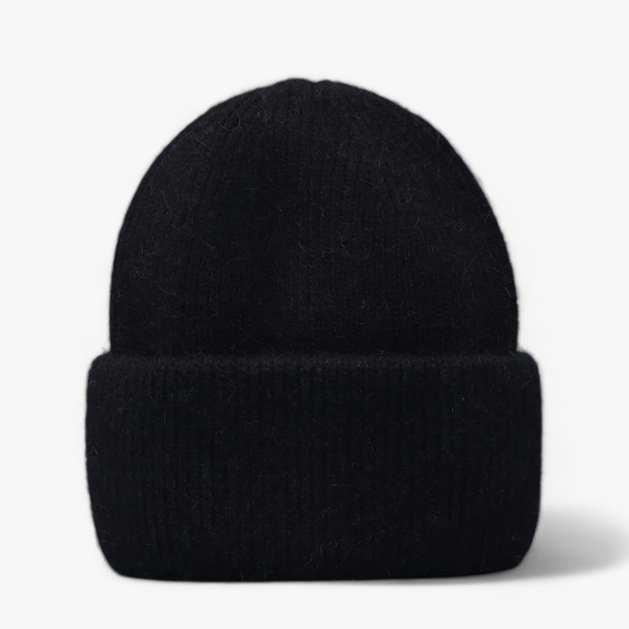 Cappello invernale: calore con vera pelliccia di coniglio Donna - Nero 54cm-60cm - beanies bucket hats calore cappello cappello invernale coniglio donna hat invernale pelliccia Sun Hats - Concept Palermo