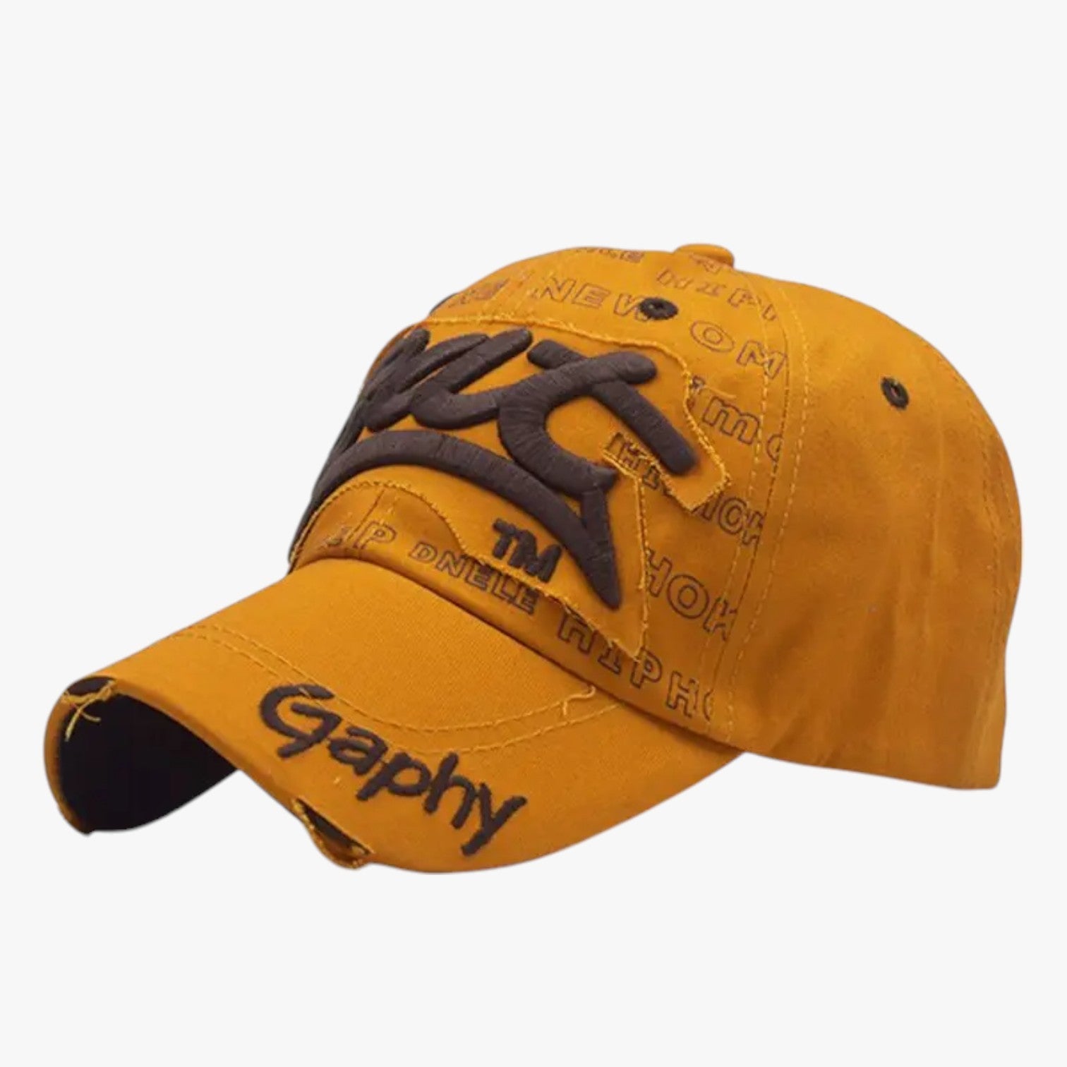 Berretto snapback in cotone per uomo - Stile cool con ricamo di squali Lino - Oranje XXL >8J - Baseball caps berretto berretto snapback caps cool cotone lino men's hat mens accessory ricamo snapback - Concept Palermo
