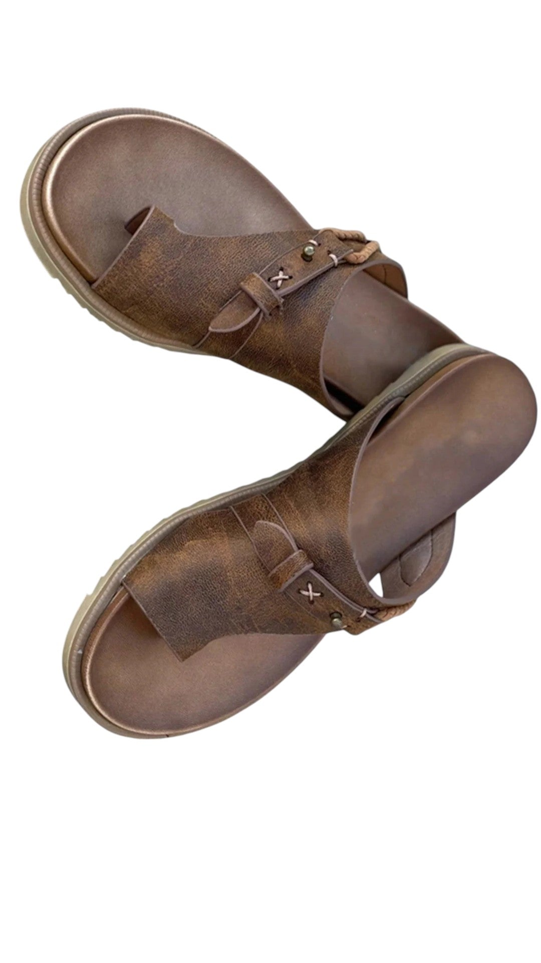 Sandali artigianali in pelle con fascia incrociata e anello per il dito Donna - - Accessoires anello artigianali Dames dito donna elisa | sandali artigianali in pelle con fascia incrociata e anello per il dito - €25 fascia incrociata pelle Sandalen Schoenen - Concept Palermo