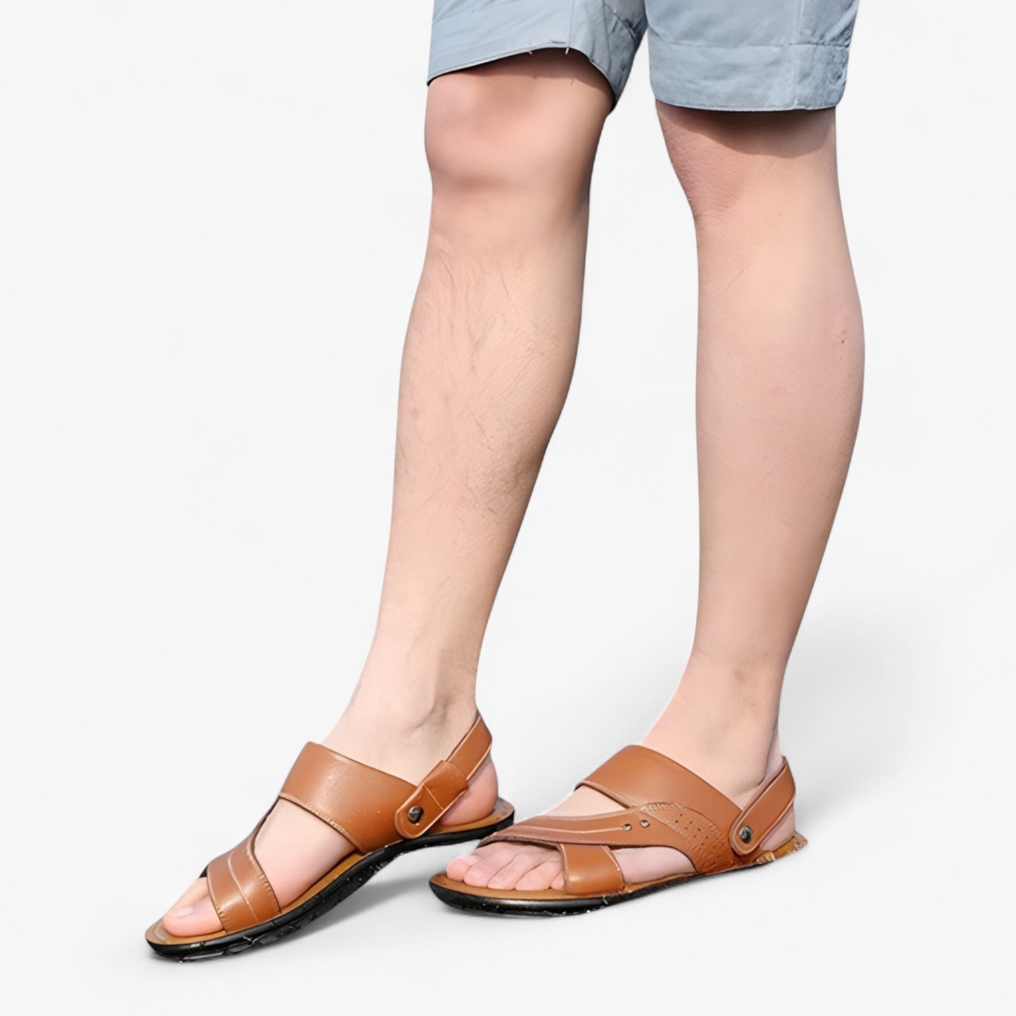 Sandalias de cuero - cómodas y prácticas para hombre
